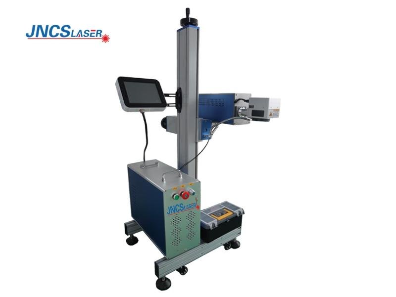 Online Flying CO2 Laser Marking Machine for Plastic Bottle, Medicine Box Production Date Marking