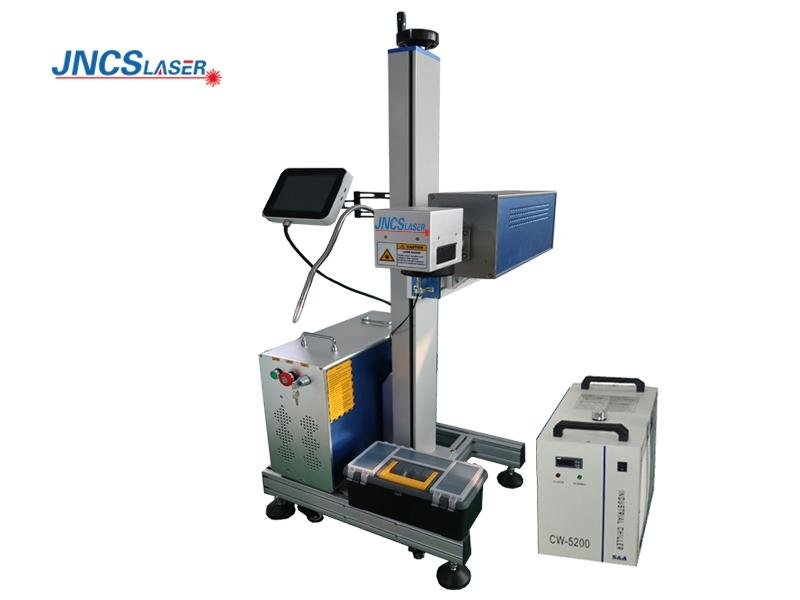 Online Flying CO2 Laser Marking Machine for Plastic Bottle, Medicine Box Production Date Marking