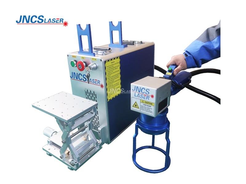 Small Handheld Fiber Laser Marking Machine for big metal plate