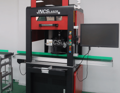 Enclosed Fiber Laser Marking Machine Machine with CCD automatic visual and positioning system