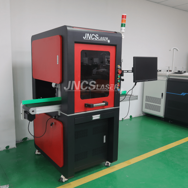 Enclosed Fiber Laser Marking Machine Machine with CCD automatic visual and positioning system