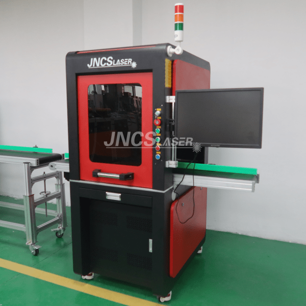 Enclosed Fiber Laser Marking Machine Machine with CCD automatic visual and positioning system