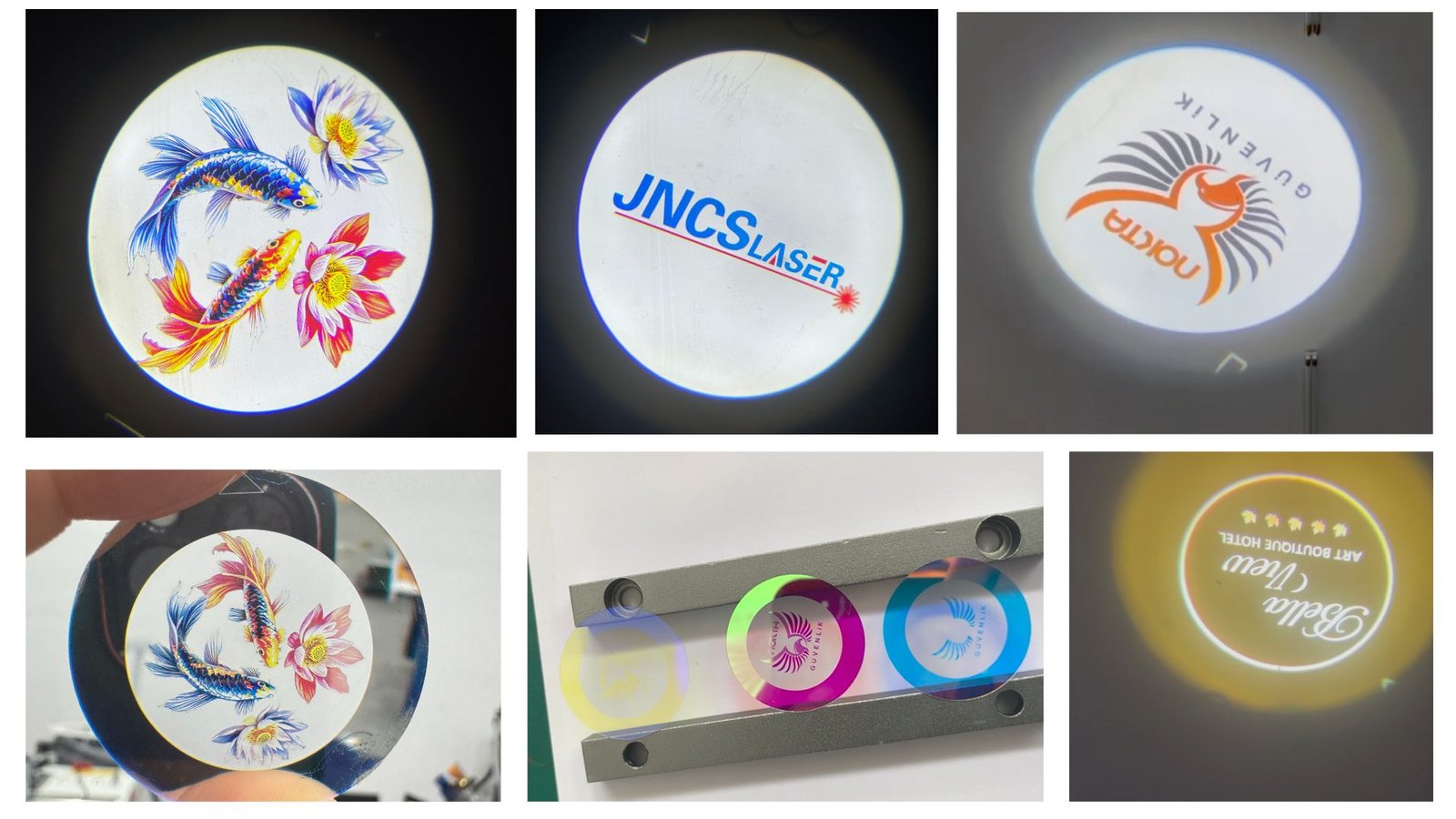5w full color gobo glass uv laser marking machine