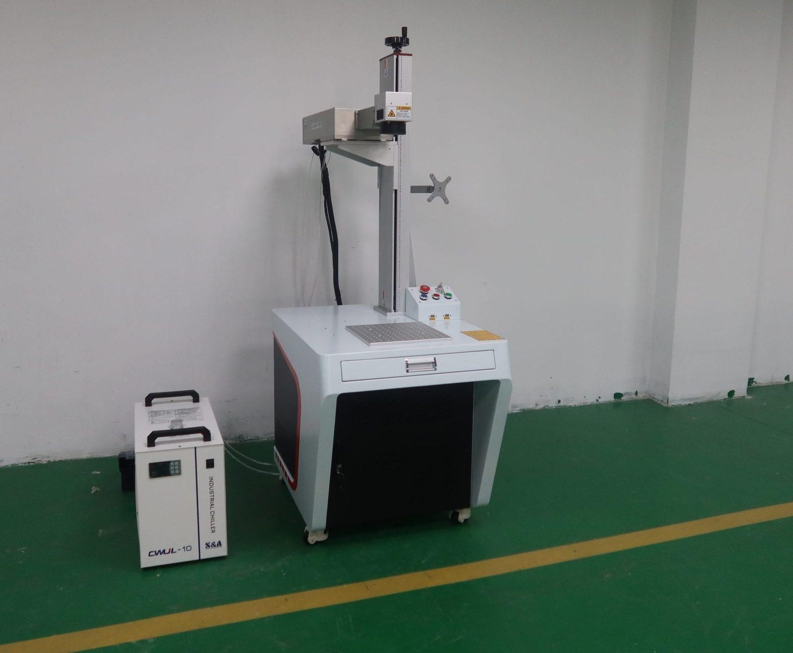 15W 400*400mm UV Laser Marking Machine for marking plastic metal wood leather glass