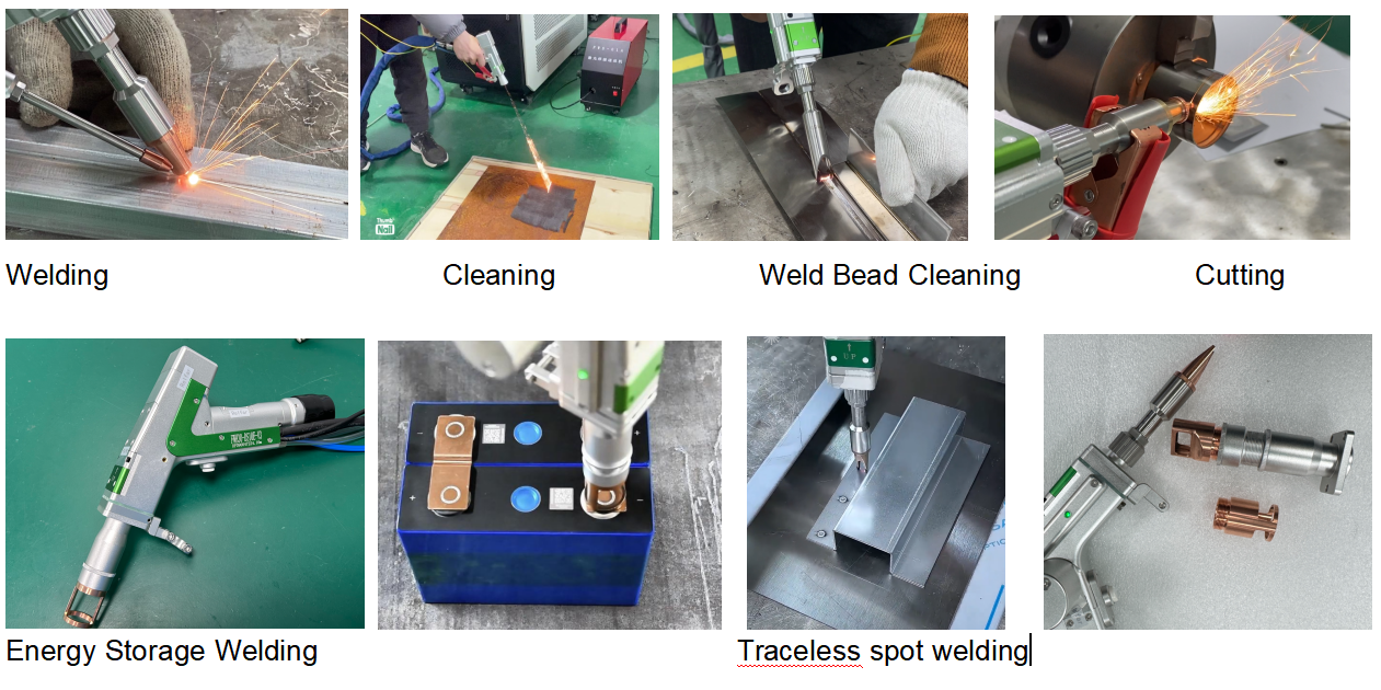 3KW 5 in 1 Handheld Fiber Laser Welding Cleaning Cutting Machine for Energy Storage Battery Weld