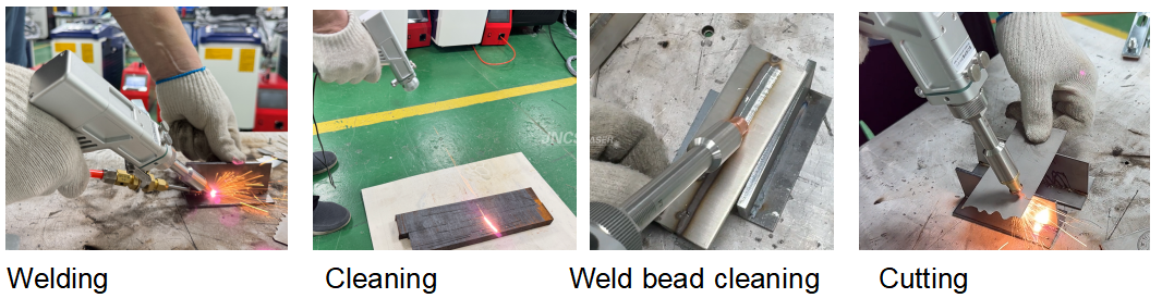 1.5KW 2KW 3KW 4-in-1 Fiber Laser Welding Machine with Double Wire Feeder Device SUP23T