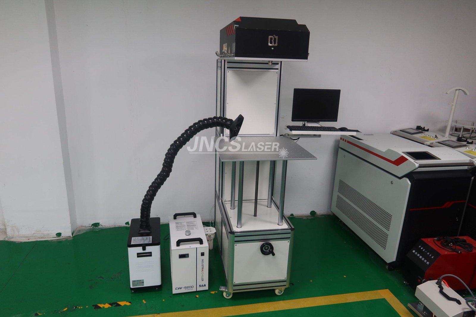 3D Dynamic Focusing Co2 Laser Marking Machine with CCD Vision imaging for Curved Surface marking