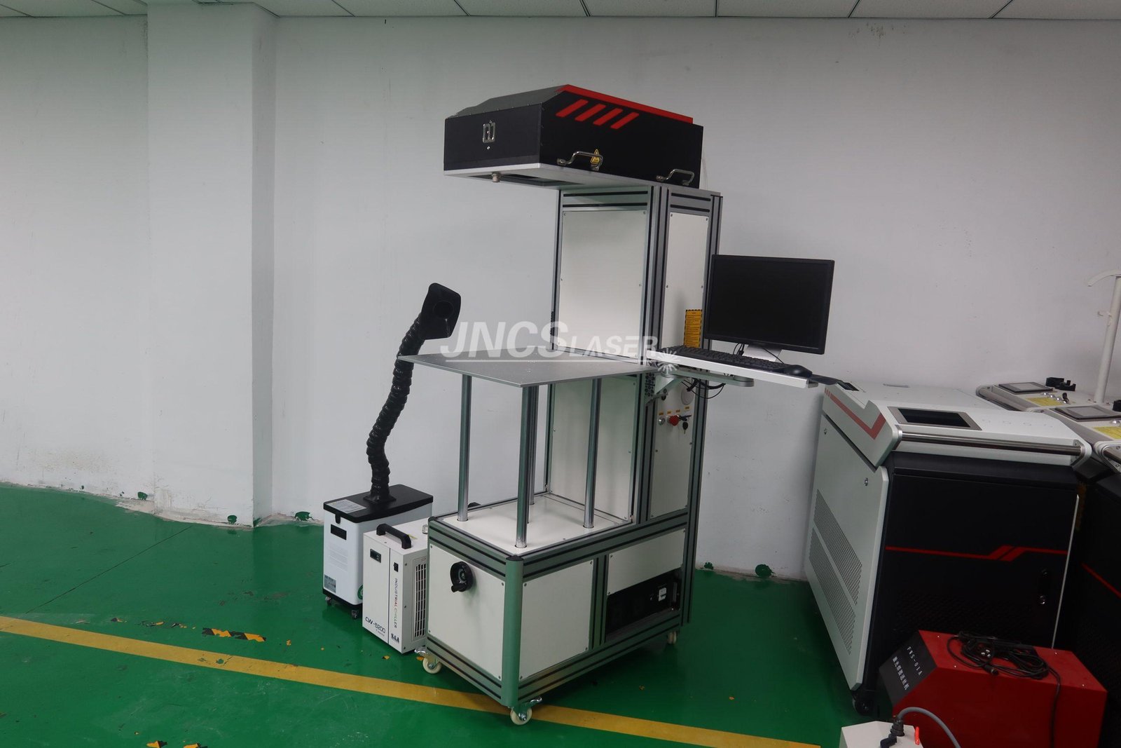 3D Dynamic Focusing Co2 Laser Marking Machine with CCD Vision imaging for Curved Surface marking