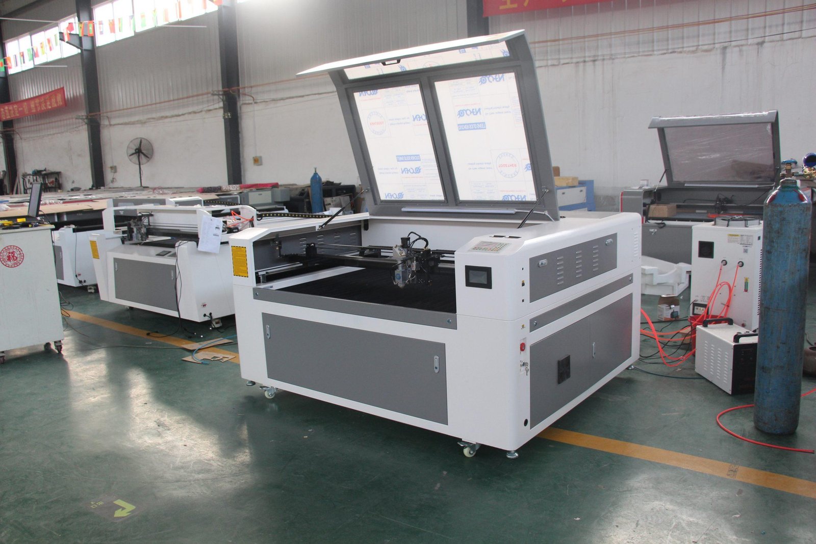 CS1390 300W 90W Mixed Steel Wood Acrylic Metal and Nonmetal CO2 Laser Cutting Machine