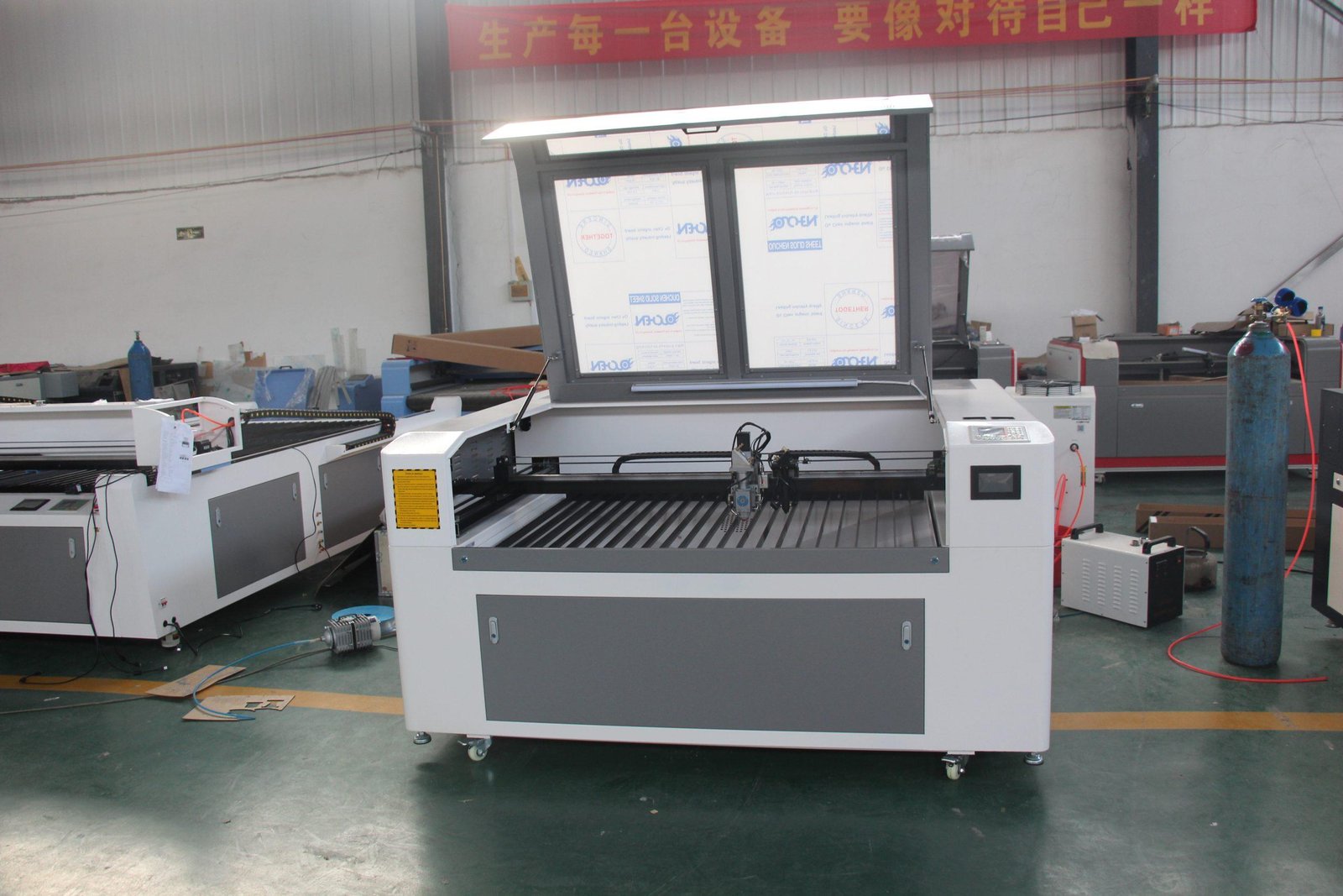 CS1390 300W 90W Mixed Steel Wood Acrylic Metal and Nonmetal CO2 Laser Cutting Machine