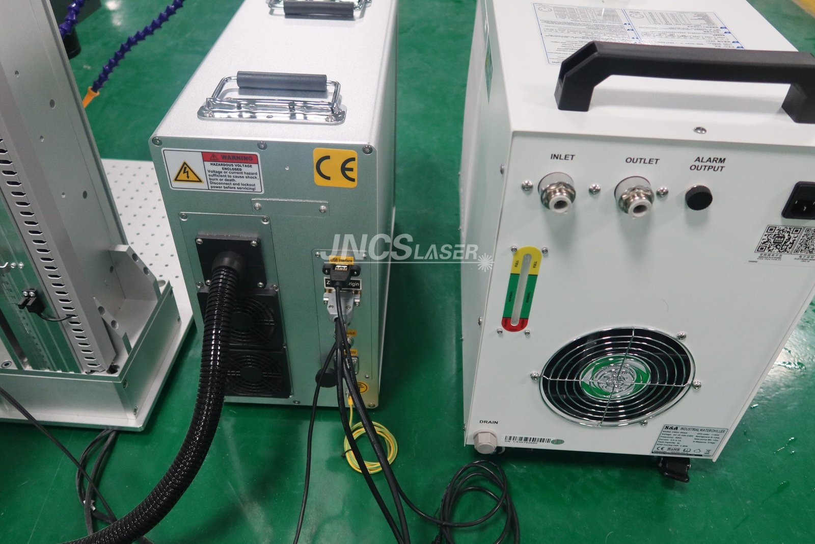 JPT Mopa M8 100W Fiber Laser Glass Drilling Cutting Machine