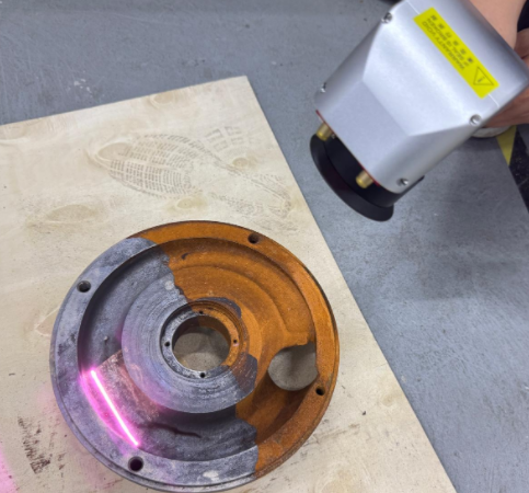 pulse fiber laser cleaning machine for rust paint cleaning,