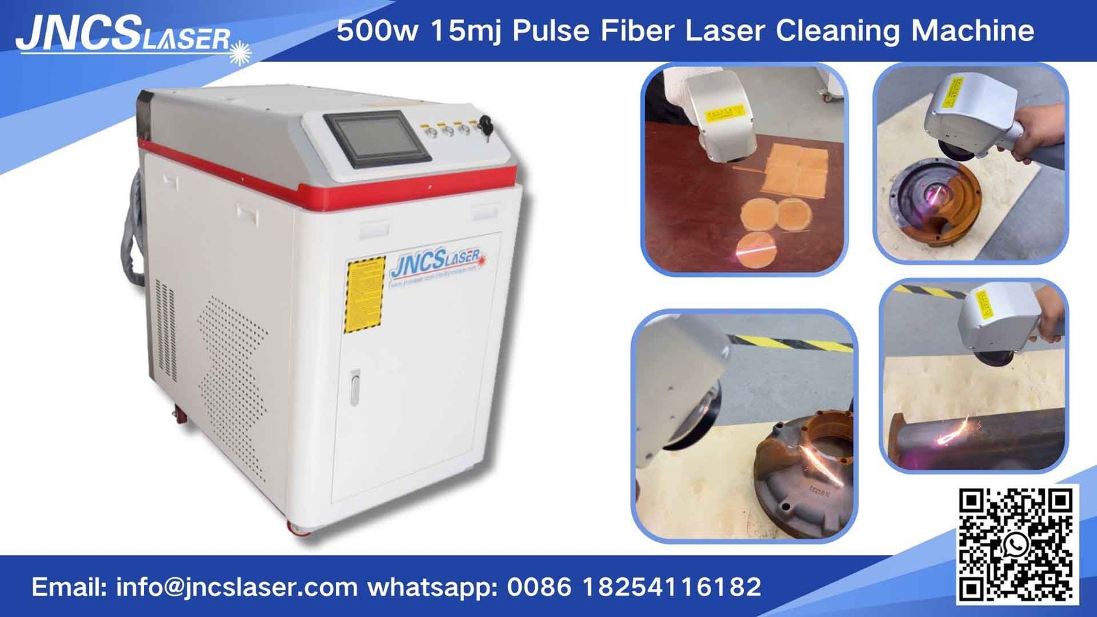 pulse fiber laser cleaning machine for rust paint cleaning,