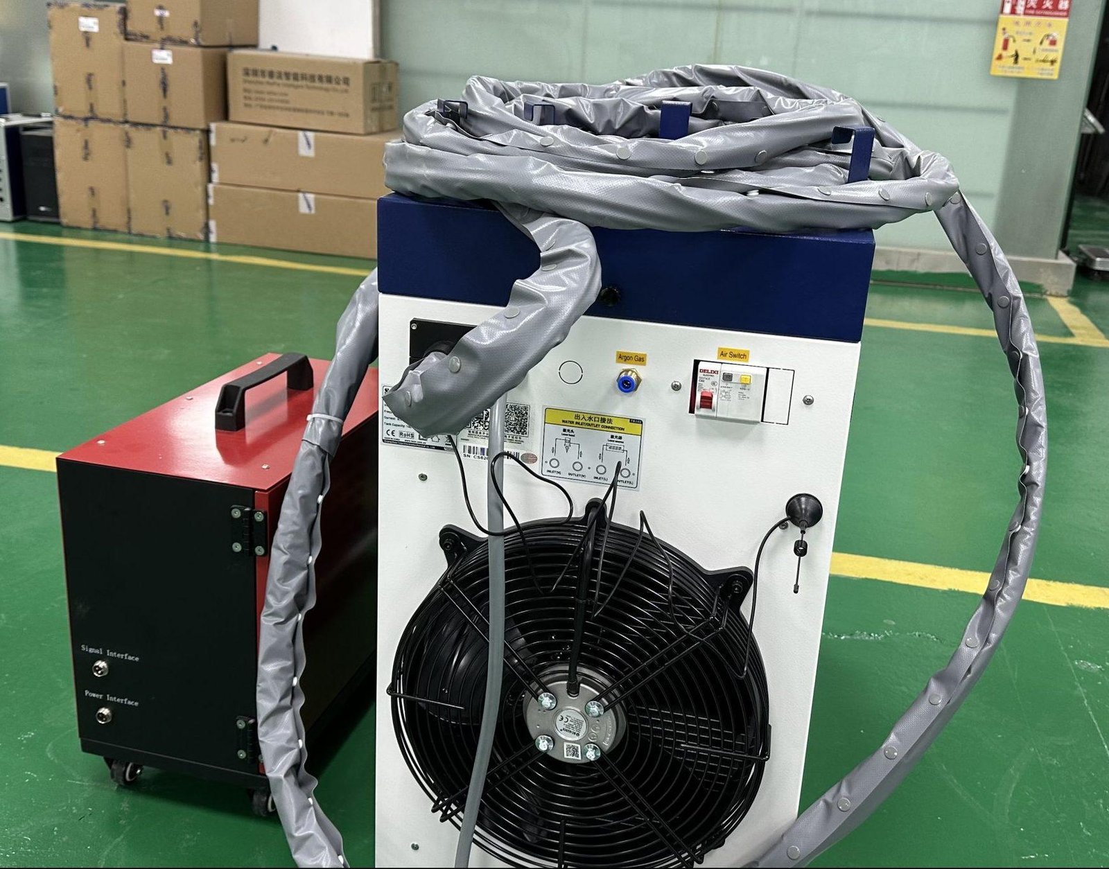small fiber laser welding cleaning cutting machine