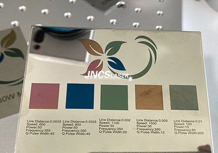 JPT Mopa 20W 30W 60W fiber laser marking machine for different colors marking on stainless steel