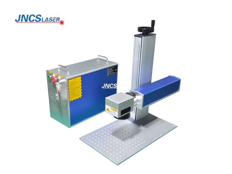 حار بيع صغيرة سطح المكتب الألياف الليزر آلة وسم