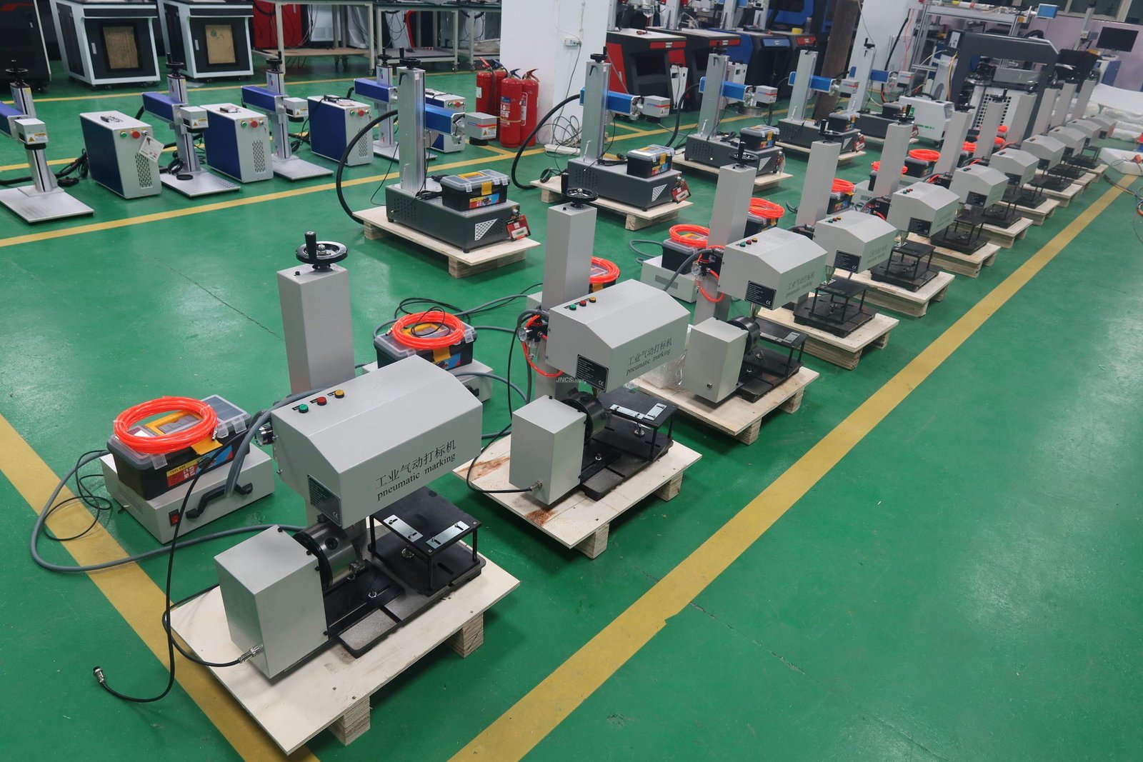 Desktop CS189 180*90mm cnc pneumatic dot peen marking machine metal nameplate and metal part