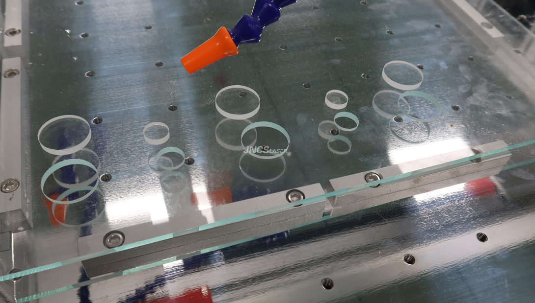 gantry 9060 120w fiber laser glass drilling machine