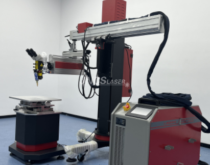 QCW300W High Precision Fiber Laser Welding Machine with big crane