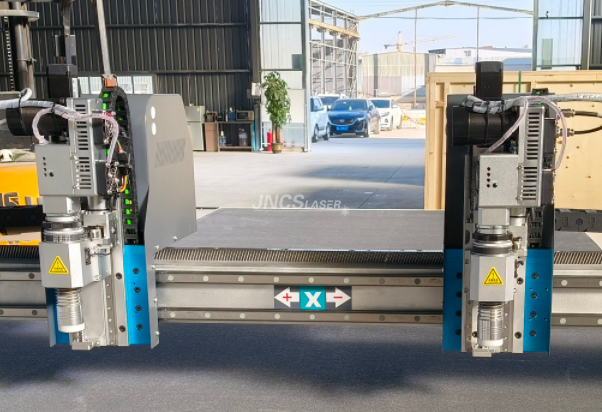 cnc oscillating knife cutting machine with double heads