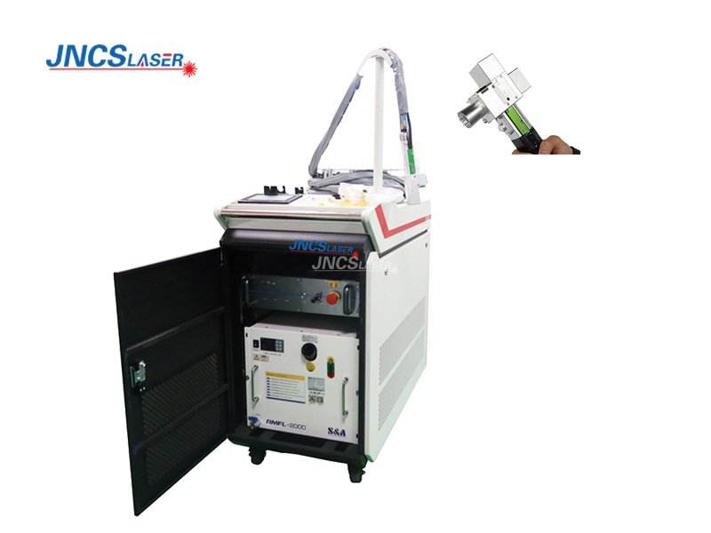 Double Wobble 1.5kw 2kw 3Kw Fiber Laser Cleaning Machine for rust cleaning with several cleaning mode