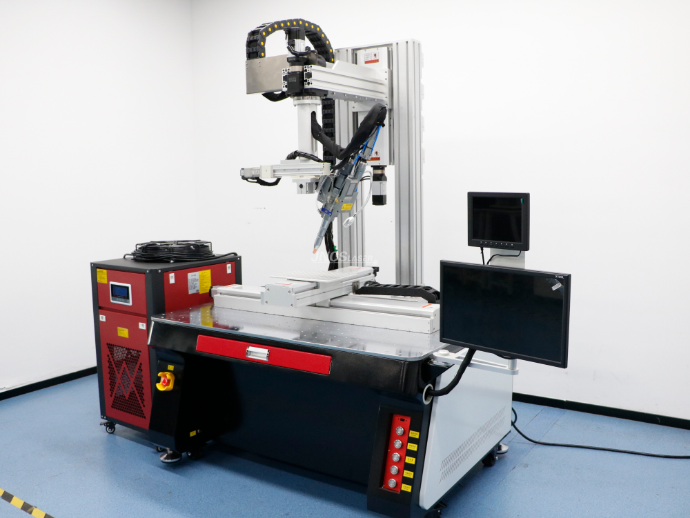 5 Axis Platform Automatic Continuous Fiber Laser Welding Machine with Rotating Head