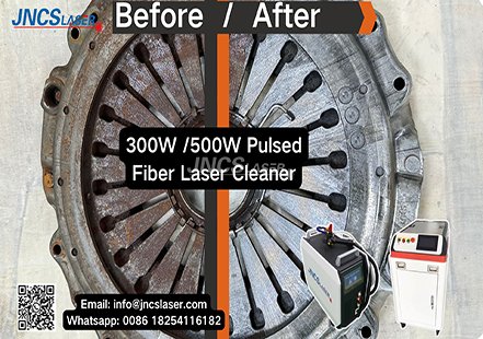 pulsed fiber laser cleaning machine for auto parts restore application