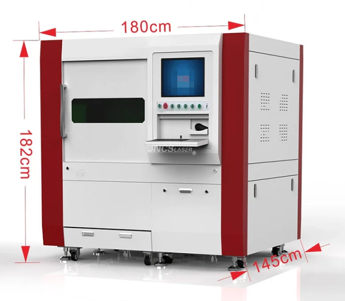CS6060 600X600mm High Precision Fiber Laser Cutting Machine with Enclosure Cabinet