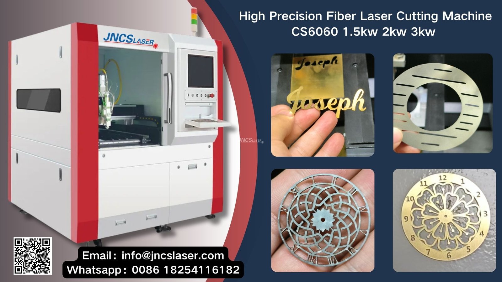 CS6060 600X600mm High Precision Fiber Laser Cutting Machine with Enclosure Cabinet