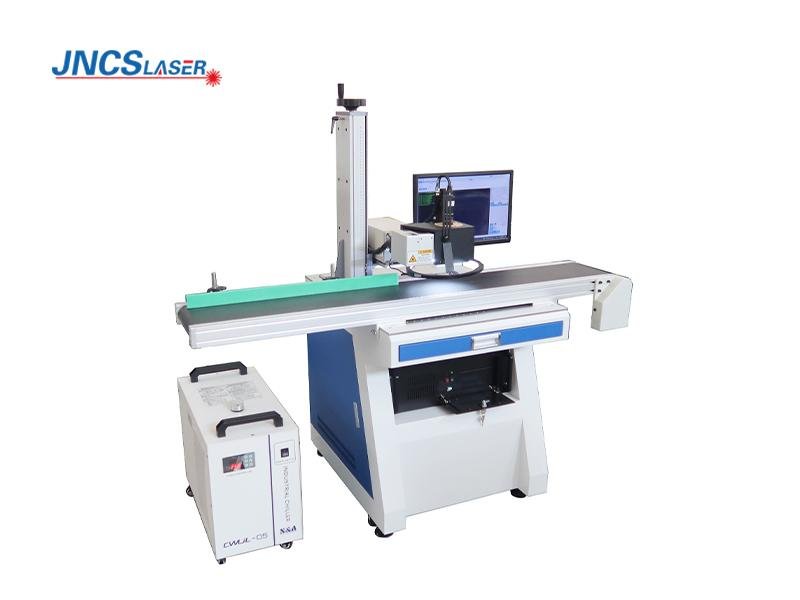 uv laser marking machine with CCD visual system and conveyor belt