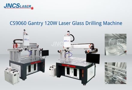 CS9060 Gantry 120W fiber fiber laser glass drilling machine