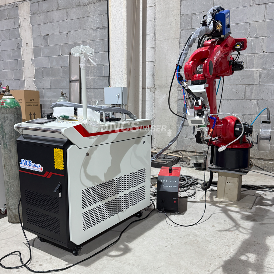fiber laser welding machine with robot