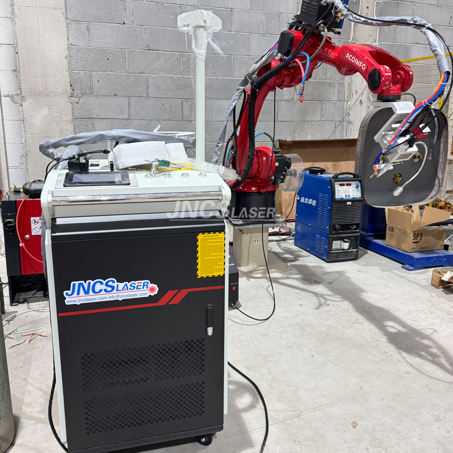 fiber laser welding machine with robot