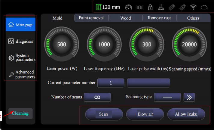 Small Portable 200W 300W Pulsed Fiber Laser Cleaning Marking Machine